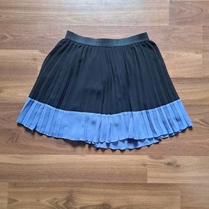 2/$25 Cute Pleated Mini Skirt Two Tone Black purple school girl Kawaii anime